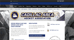 Desktop Screenshot of cadillachockey.com